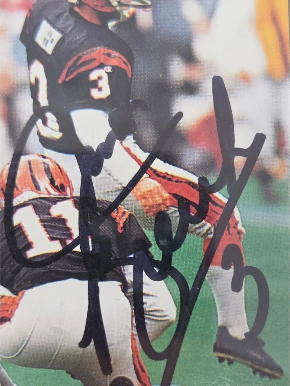 1992 Topps Jim Breech Bengals Signed Football Card Kicker NFL Vintage